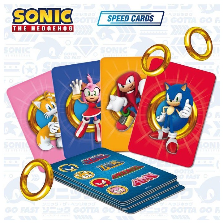 Sonic Jeu de Cartes de Vitesse - Jeu de cartes - LISCIANI - Rapidité - Univers Sonic