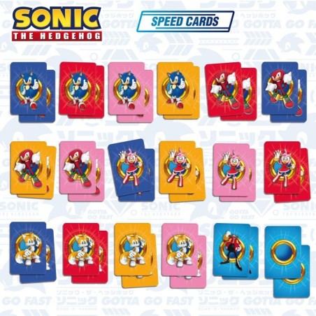 Sonic Jeu de Cartes de Vitesse - Jeu de cartes - LISCIANI - Rapidité - Univers Sonic