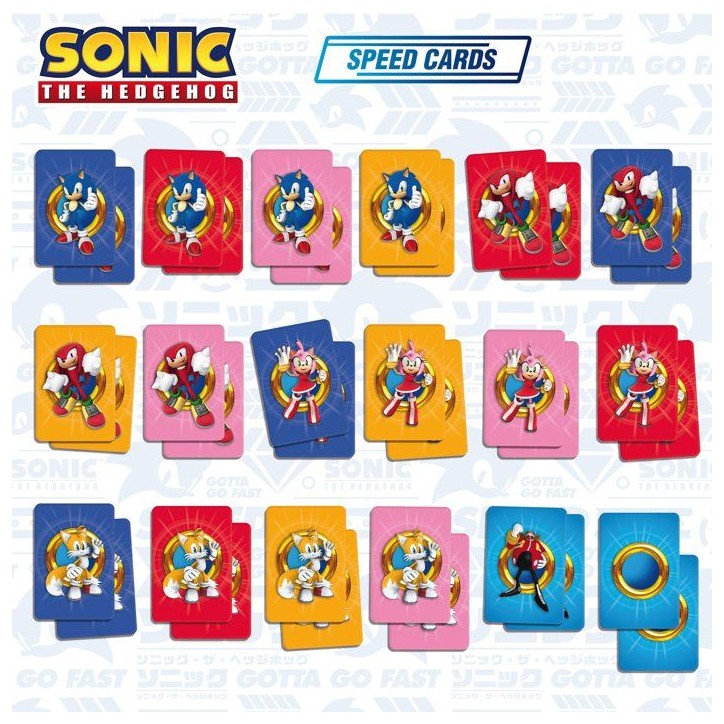 Sonic Jeu de Cartes de Vitesse - Jeu de cartes - LISCIANI - Rapidité - Univers Sonic