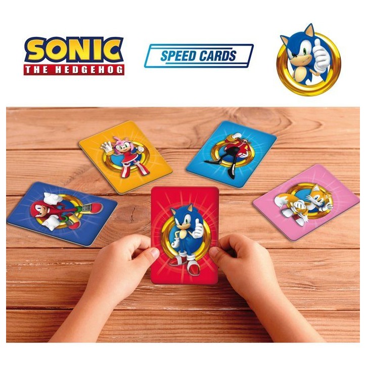 Sonic Jeu de Cartes de Vitesse - Jeu de cartes - LISCIANI - Rapidité - Univers Sonic