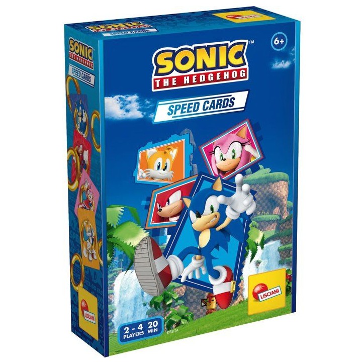 Sonic Jeu de Cartes de Vitesse - Jeu de cartes - LISCIANI - Rapidité - Univers Sonic