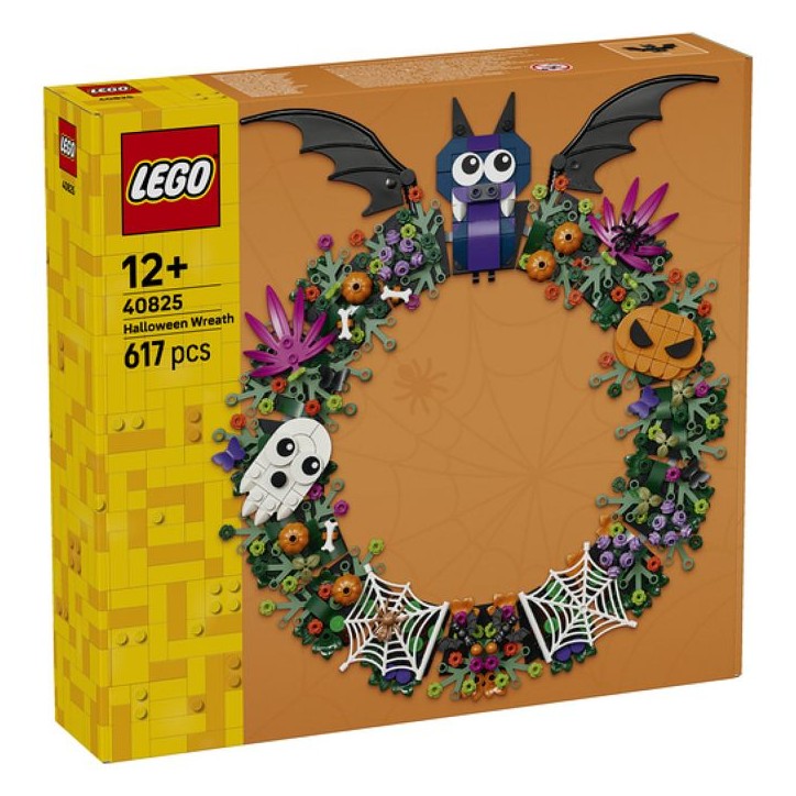 LEGO Set de construction Halloween - 40825 - Couronne décorative, chauve-souris, citrouilles et fantôme - Des 12 ans LEGO Set de construction Halloween - 40825 - Couronne décorative, chauve-souris, citrouilles et fantôme - Des 12 ans