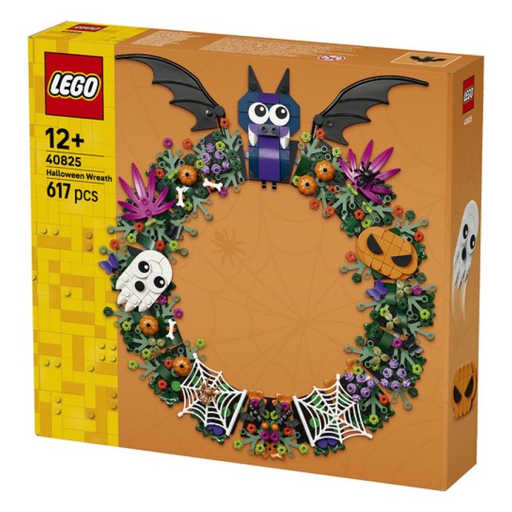 LEGO Set de construction Halloween - 40825 - Couronne décorative, chauve-souris, citrouilles et fantôme - Des 12 ans LEGO Set de construction Halloween - 40825 - Couronne décorative, chauve-souris, citrouilles et fantôme - Des 12 ans