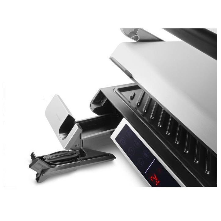 Grill a contact intelligent CATLER GR 7010 - Sonde de température - 6 programmes tactiles - Viande - Plaques inox