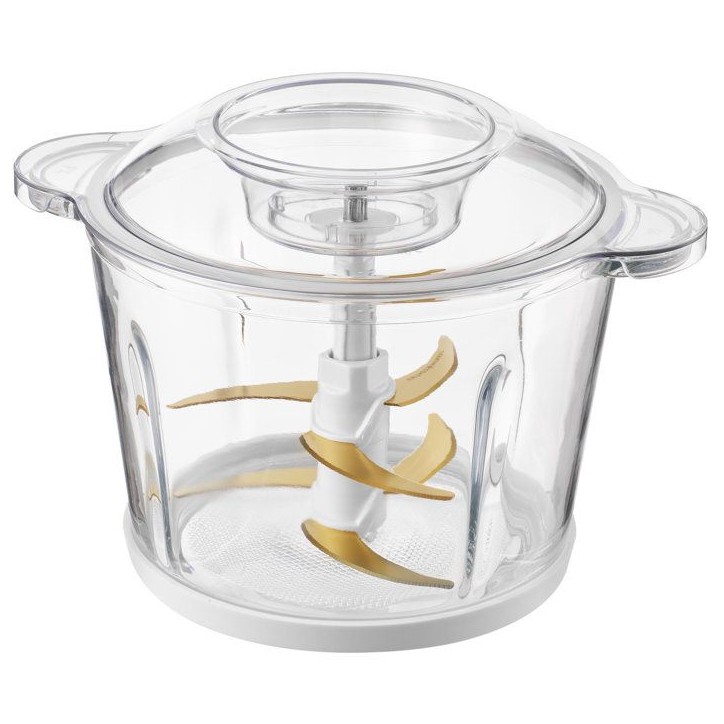 Hachoir électrique Sencor SCB 7000WH - Vitesse réglable en continu - 6 lames titane - Bol verre 3 L - 800 W - Blanc