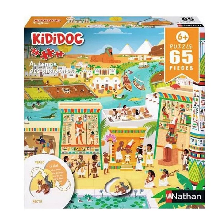 Puzzle Enfant des 6 ans - Puzzle Kididoc - Au temps des pharaons Puzzle Enfant des 6 ans - Puzzle Kididoc - Au temps des pharaons