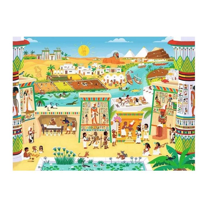 Puzzle Enfant des 6 ans - Puzzle Kididoc - Au temps des pharaons Puzzle Enfant des 6 ans - Puzzle Kididoc - Au temps des pharaons