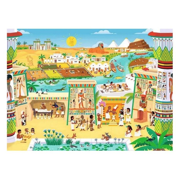 Puzzle Enfant des 6 ans - Puzzle Kididoc - Au temps des pharaons Puzzle Enfant des 6 ans - Puzzle Kididoc - Au temps des pharaons