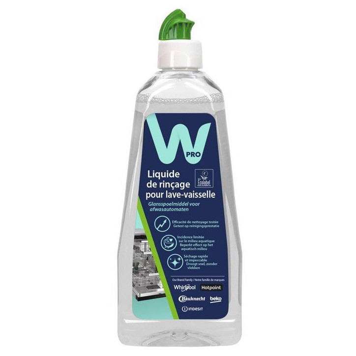 Liquide de rinçage - WPRO - NRA200 - Ecolabel - Anti-traces - Séchage rapide