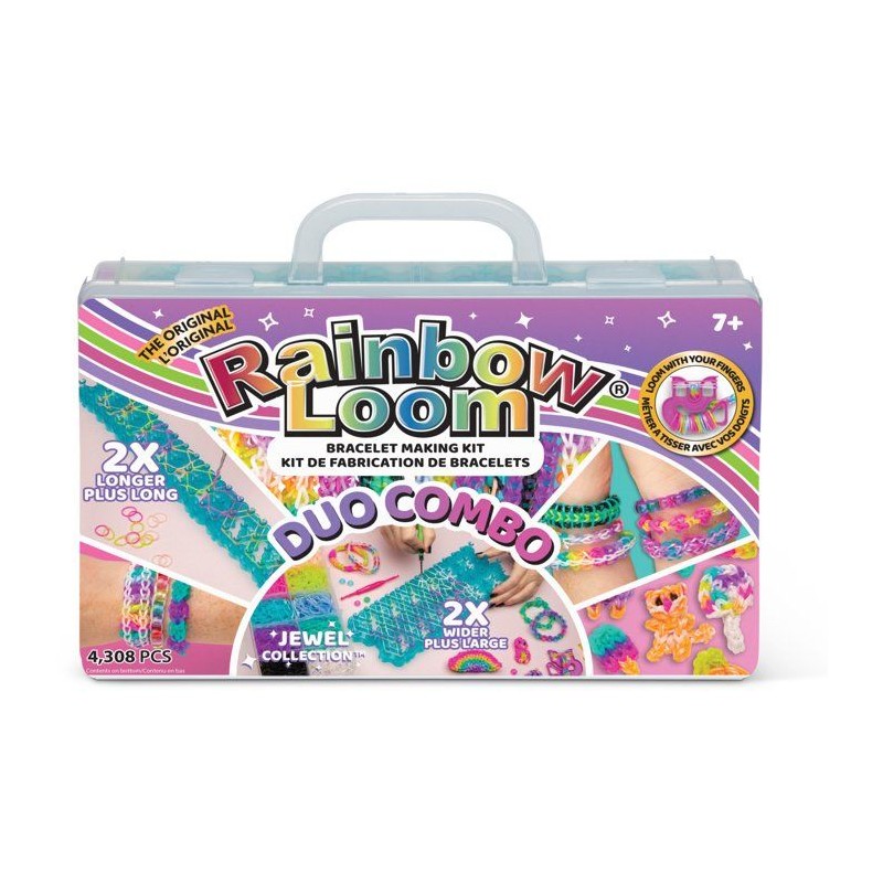 RAINBOW LOOM - Kit créatif bracelets - Élastiques - 4000 pieces - 7