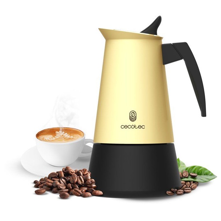 Cafetiere italienne - CECOTEC - Piccolina 600 Beige - 6 tasses - 300 ml - Compatible induction Cafetiere italienne - CECOTEC - Piccolina 600 Beige - 6 tasses - 300 ml - Compatible induction