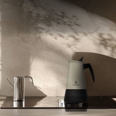 Cafetiere italienne - CECOTEC - Piccolina 600 Beige - 6 tasses - 300 m