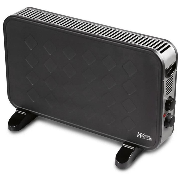 Convecteur mobile avec soufflerie - 2000 W - WARMTECH - WTTC2000TV-BL25 - Horizontal - Noir Convecteur mobile avec soufflerie - 2000 W - WARMTECH - WTTC2000TV-BL25 - Horizontal - Noir