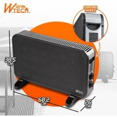 Convecteur mobile avec soufflerie - 2000 W - WARMTECH - WTTC2000TV-BL2