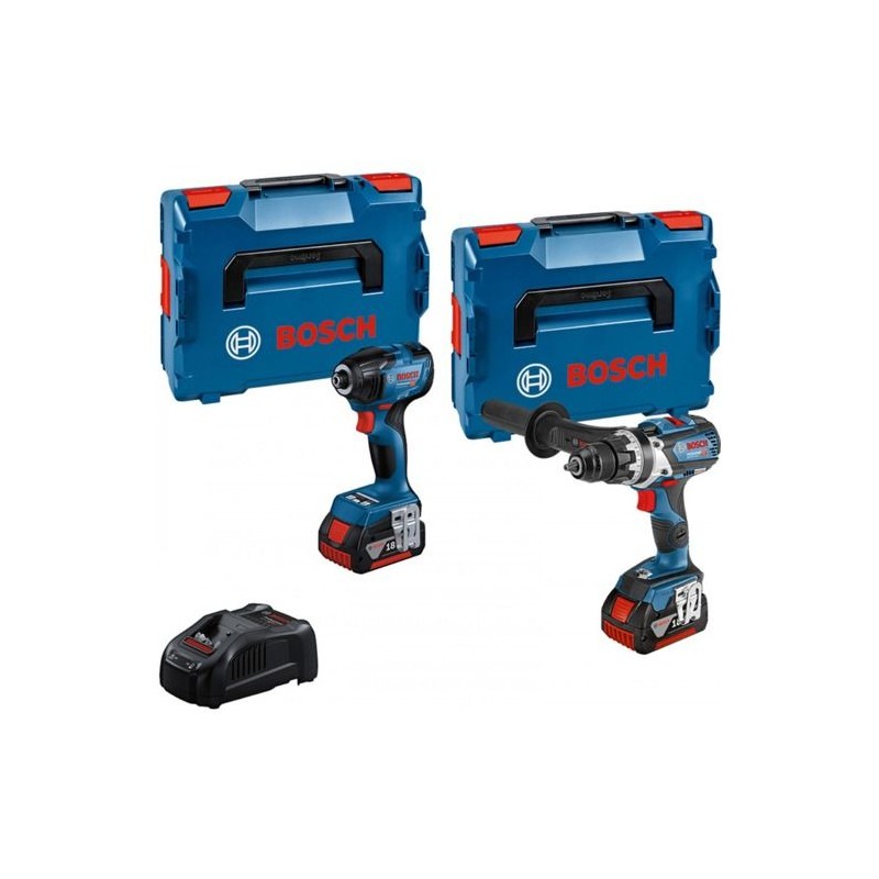 Combi-Kit 2 Outils 18V - Perceuse visseuse sans fil GSR 18V-110C + Bou Combi-Kit 2 Outils 18V - Perceuse visseuse sans fil GSR 18V-110C + Bou