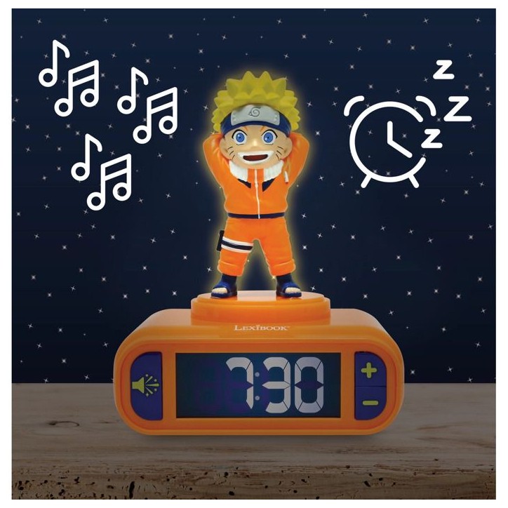 LEXIBOOK - Réveil - Veilleuse Naruto avec effets sonores LEXIBOOK - Réveil - Veilleuse Naruto avec effets sonores