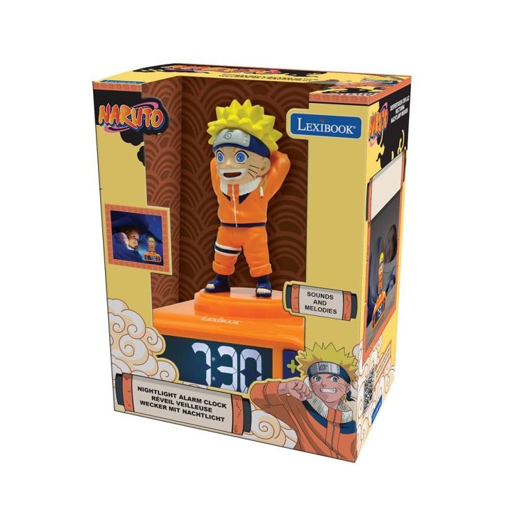 LEXIBOOK - Réveil - Veilleuse Naruto avec effets sonores LEXIBOOK - Réveil - Veilleuse Naruto avec effets sonores