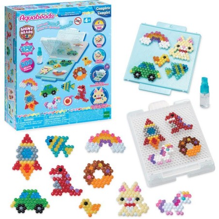 Coffret créatif - AQUABEADS - Découverte - 500 perles - Création a