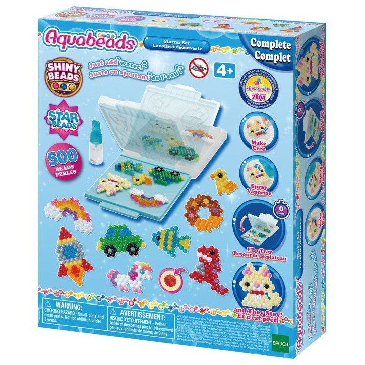 Coffret créatif - AQUABEADS - Découverte - 500 perles - Création a l'eau - Flip tray Coffret créatif - AQUABEADS - Découverte - 500 perles - Création a l'eau - Flip tray