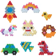 Coffret créatif - AQUABEADS - Découverte - 500 perles - Création a
