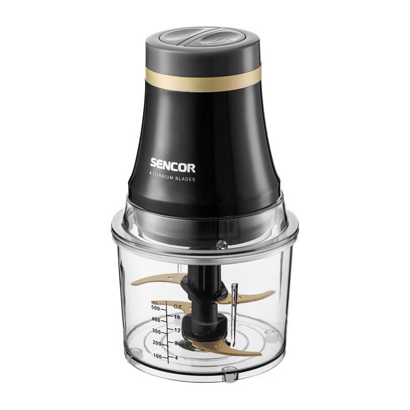 Hachoir électrique Sencor SCB 4000BK - Hacher et fouetter - 4 lames t