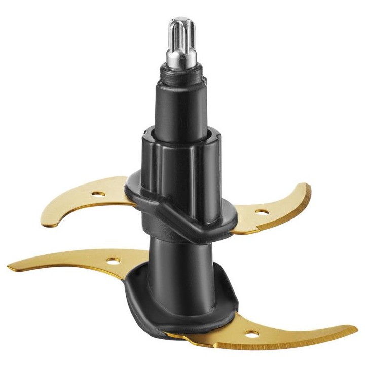 Hachoir électrique Sencor SCB 4000BK - Hacher et fouetter - 4 lames titane doré - Bol 1 L - Anti-éclaboussures - Noir