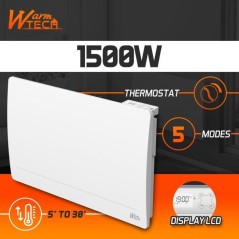 Radiateur fixe a inertie fonte - 1500 W - WARMTECH - WTFURIUS15 - Horizontal - Blanc