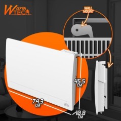 Radiateur fixe a inertie fonte - 1500 W - WARMTECH - WTFURIUS15 - Hori