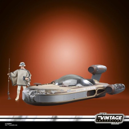 Star Wars Landspeeder de Luke Skywalker, figurine de 9,5 cm et véhicule de collection, The Vintage Collection Star Wars : Un