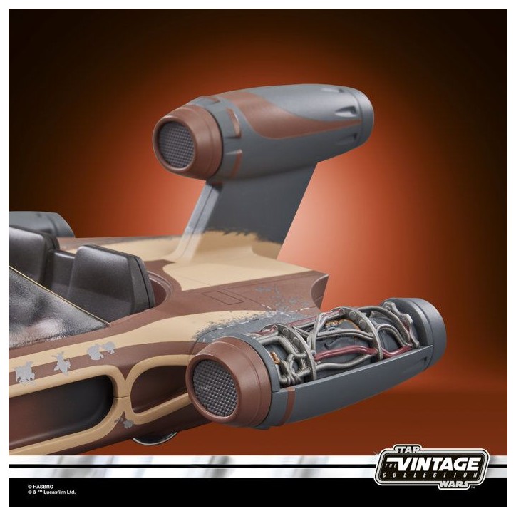 Star Wars Landspeeder de Luke Skywalker, figurine de 9,5 cm et véhicule de collection, The Vintage Collection Star Wars : Un