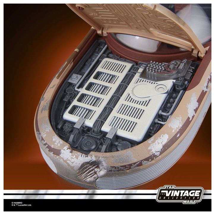 Star Wars Landspeeder de Luke Skywalker, figurine de 9,5 cm et véhicule de collection, The Vintage Collection Star Wars : Un