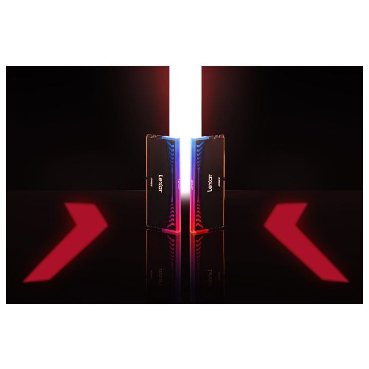 Barrette Mémoire - LEXAR Ares - DDR5 8000 - CL38 1.45 V - 32 Go (2x 16 Go) - Dissipateur thermique + RGB - Noir Barrette Mémoire - LEXAR Ares - DDR5 8000 - CL38 1.45 V - 32 Go (2x 16 Go) - Dissipateur thermique + RGB - Noir