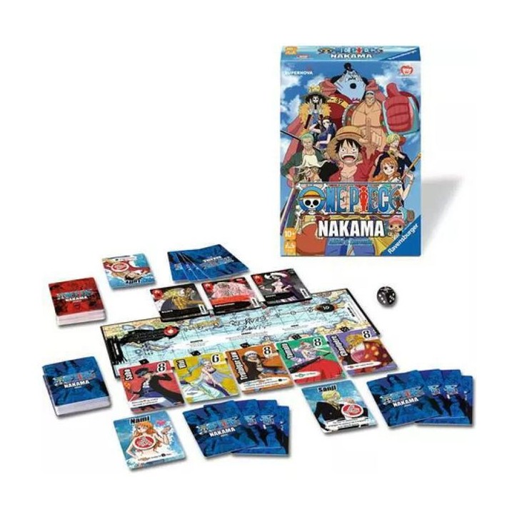 One Piece Nakama Jeu de société Famille - RAVENSBURGER - Bleu - Des 10 ans One Piece Nakama Jeu de société Famille - RAVENSBURGER - Bleu - Des 10 ans