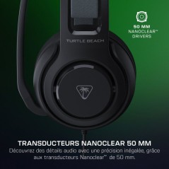 Casque gaming filaire multi-plateforme - TURTLE BEACH - Atlas 200 - Haut-parleurs Nanoclear 50 mm - Microphone rabattable