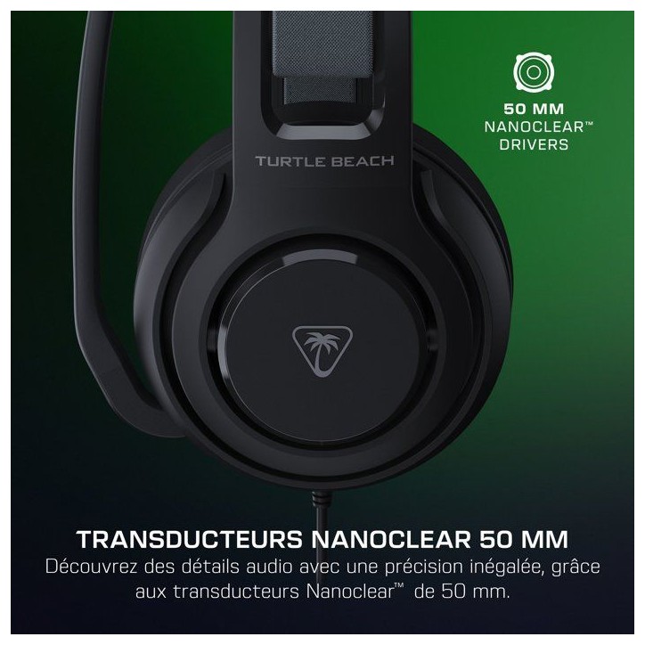 Casque gaming filaire multi-plateforme - TURTLE BEACH - Atlas 200 - Haut-parleurs Nanoclear 50 mm - Microphone rabattable Casque gaming filaire multi-plateforme - TURTLE BEACH - Atlas 200 - Haut-parleurs Nanoclear 50 mm - Microphone rabattable