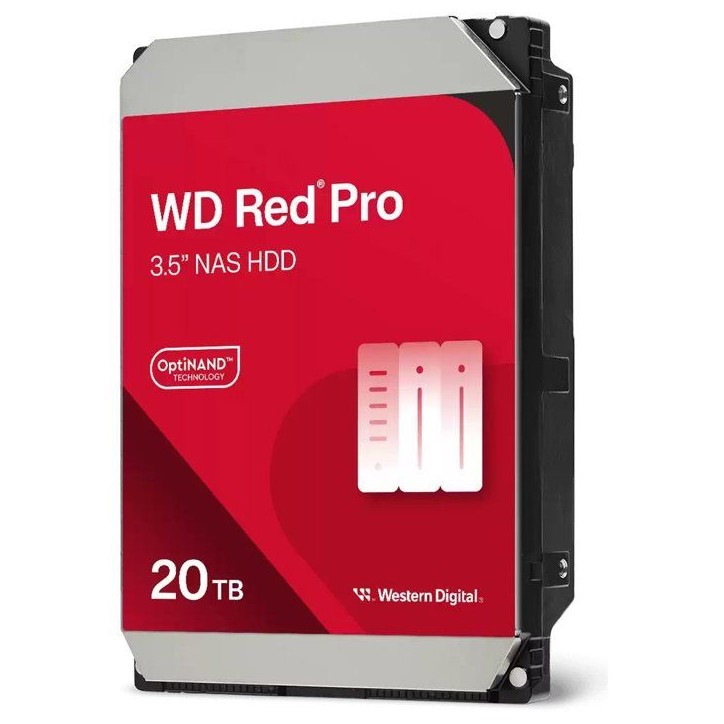 WD Red Pro - WD202KFGX - Disque dur - 20 To - 3,5 - 7200 tr/min