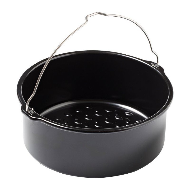 Plat rond avec anse - PYREX - Glide 20x19 cm - anti-adhésif - air fry