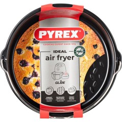 Plat rond avec anse - PYREX - Glide 20x19 cm - anti-adhésif - air fry
