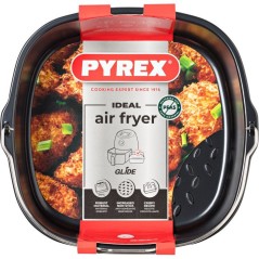 Plat carré avec anse - PYREX - Glide 22x21 cm - anti-adhésif - air f
