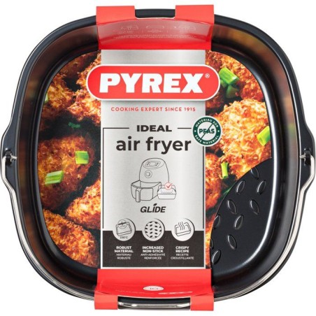 Plat carré avec anse - PYREX - Glide 22x21 cm - anti-adhésif - air f