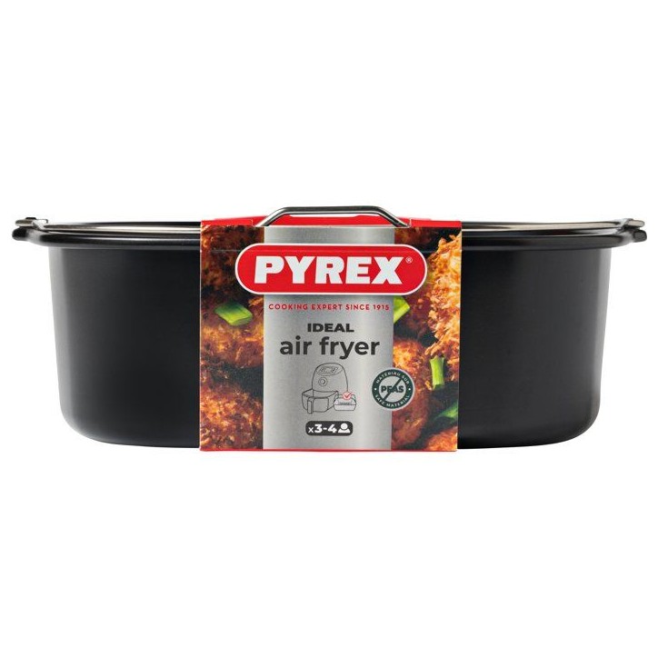 Plat carré avec anse - PYREX - Glide 22x21 cm - anti-adhésif - air fryer - sans PFAS