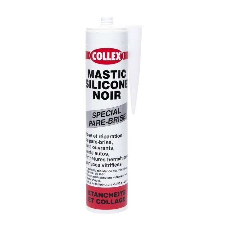 Mastic silicone noir - GEB - Collex - Spécial pare brise, toits ouvra