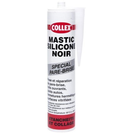 Mastic silicone noir - GEB - Collex - Spécial pare brise, toits ouvra