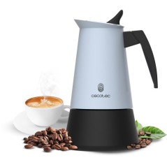 Cafetiere italienne - CECOTEC - Piccolina 600 Blue - 6 tasses - 300 ml - Compatible induction