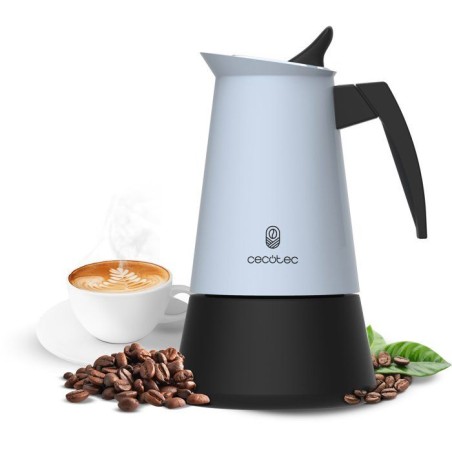 Cafetiere italienne - CECOTEC - Piccolina 600 Blue - 6 tasses - 300 ml - Compatible induction