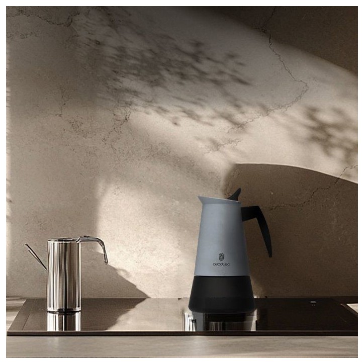Cafetiere italienne - CECOTEC - Piccolina 600 Blue - 6 tasses - 300 ml - Compatible induction