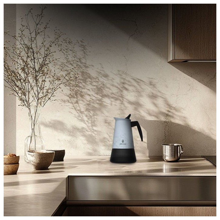 Cafetiere italienne - CECOTEC - Piccolina 600 Blue - 6 tasses - 300 ml - Compatible induction