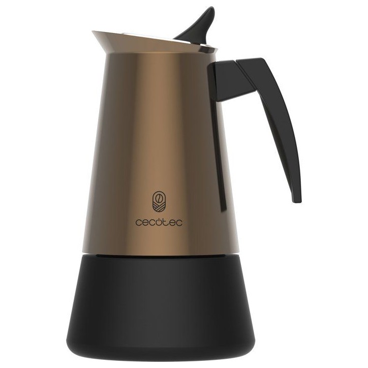 Cafetiere italienne - CECOTEC - Piccolina 600 Gold - 6 tasses - 300 ml - Compatible induction