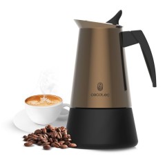 Cafetiere italienne - CECOTEC - Piccolina 600 Gold - 6 tasses - 300 ml - Compatible induction