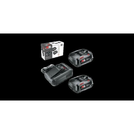 Starter Set 18V - BOSCH VERT - 2 batteries 18V 2,5 Ah + chargeur - 1600A031T5